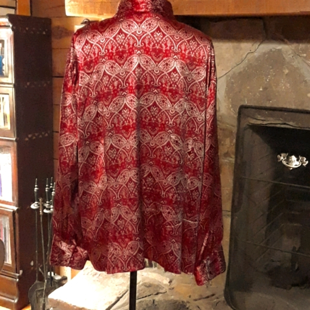 Oscar de la Renta silk blouse - 24W - Picture 3 of 7